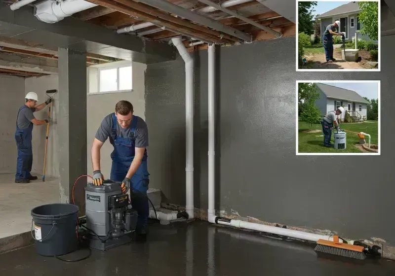 Basement Waterproofing and Flood Prevention process in Lebanon, IL